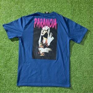 Skater Paranoia Blue Graphic Tee